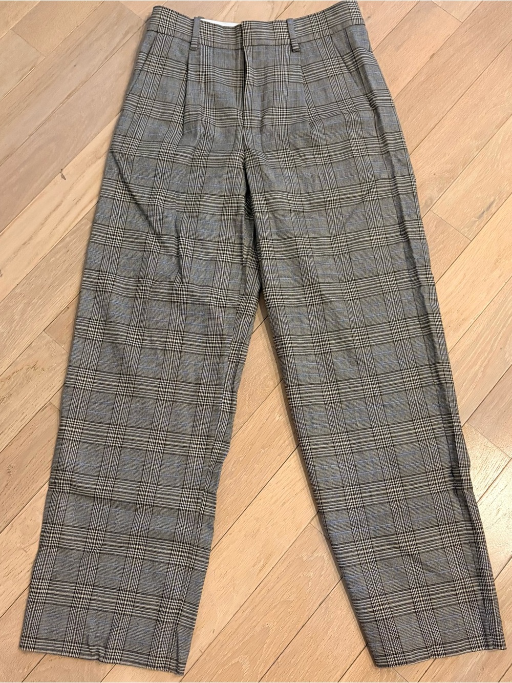 Madewell Women’s Gray Plaid Dress Pants